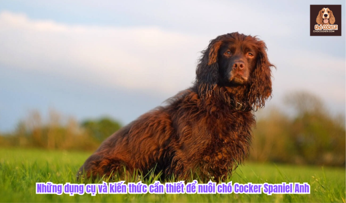 Những dụng cụ và kiến thức cần thiết để nuôi chó Cocker Spaniel Anh